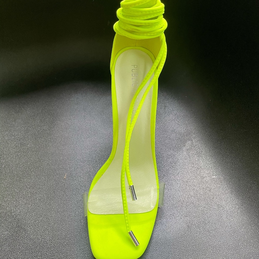 Tie Leg Neon Stiletto - Picture 4 of 7
